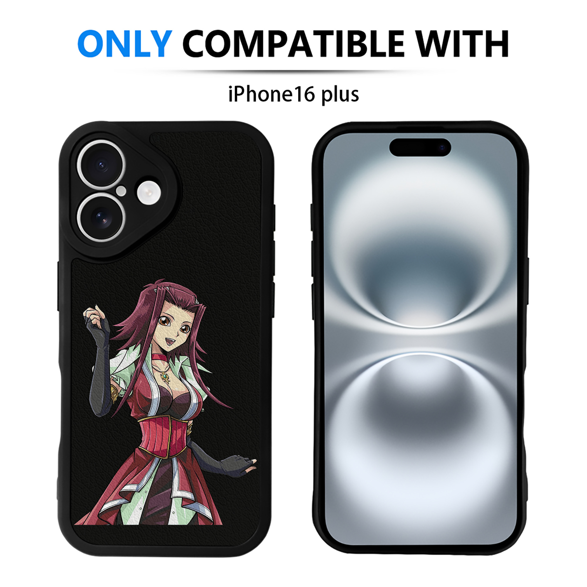（画像用） 遊☆戯☆王 Yu-Gi-Oh! 【iPhone 16シリーズ対応】シリコンスマホケース（レザー調） 材質：シリコン